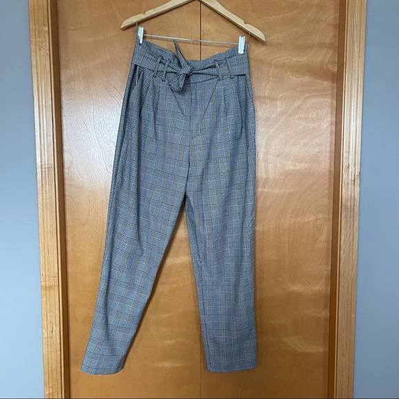 Zara Plaid Trousers - Picture 1 of 4